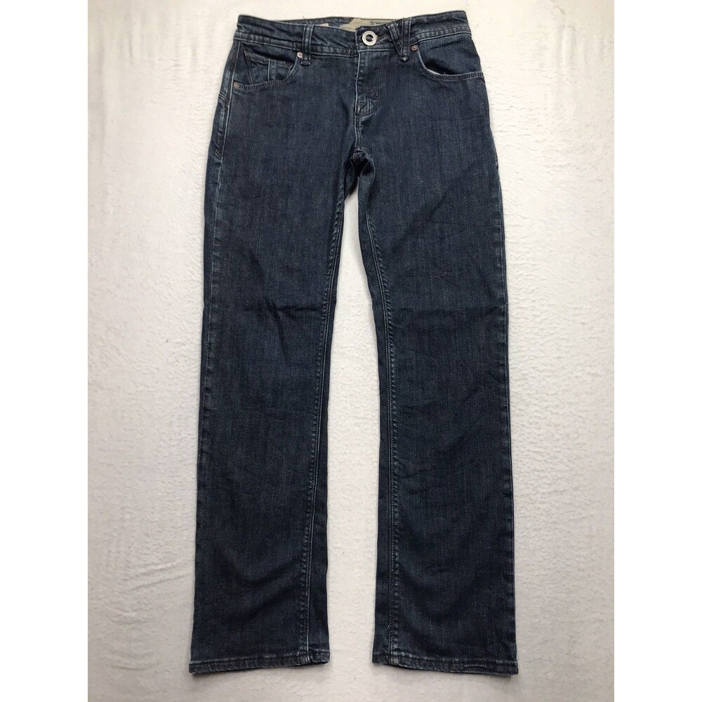 VOLCOM Solver Jean Men 28(28x28) Modern Straight Stretch Dark Wash Surfer